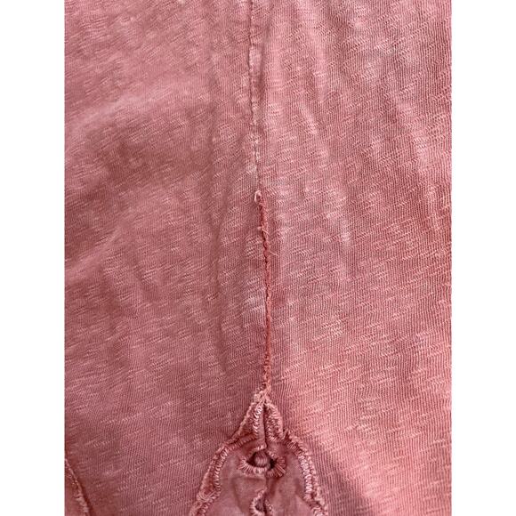 Soft Surroundings Blush 3/4 Sleeve Eyelet Handkerchief Hem Midi Dress P Small - Picture 14 of 14